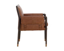 Brown Shalimar Tobacco Leather Dining Armchair Mauti by Matho Sun, view 3