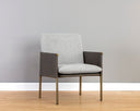 Belfast Heather Grey / Bravo Ash Lounge Chair Bellevue by Matho Sun, view 5