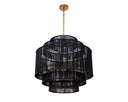 Black Jute Chandelier Alyssa by Matho Sun