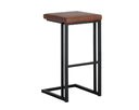 Black Bravo Cognac Barstools set of 2 Boone by Matho Sun