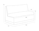Zenith Alabaster Banquette Donatella by Matho Sun, view 7