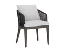 Smoke Grey Copacabana Marble Dining Armchair Capri by Matho Sun, view 2