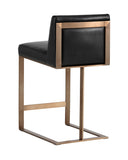 Antique Brass Cantina Black Counter Stool Dean by Matho Sun, view 3
