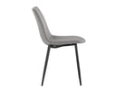 Light Grey Dining Chairs set of 2 Drew by Matho Sun, view 2