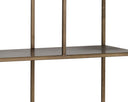Large Antique Brass Bookcase Eiffel by Matho Sun, view 4