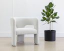 Copenhagen White Lounge Chair Isidore by Matho Sun, view 5