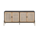 Large Gold Black/Natural Sideboard Avida by Matho Sun, view 2