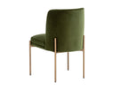 Antique Brass Forest Green Dining Chair Richie by Matho Sun, view 4
