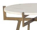 White Marble End Table Anak by Matho Sun, view 4