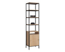 Small Rustic Oak Black Bookcase Ambrose Modular by Matho Sun