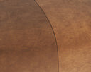 Cognac Leather Ottoman Elio by Matho Sun, view 6
