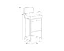Napa Cognac / Rhea Light Barley Barstool Larissa by Matho Sun, view 8