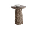 Marble Look Dark Emperador End Table Baldur by Matho Sun