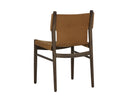 Nubuck Caramel Leather Dining Chair Argus by Matho Sun, view 4
