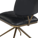 Bravo Black Dining Chairs set of 2 Virtu Swivel by Matho Sun, view 6