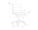 Bravo Cognac Office Chair Stinson by Matho Sun, view 6