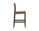 Nubuck Caramel Leather Counter Stool Argus by Matho Sun, view 3