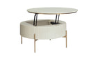 High Gloss Cream Coffee Table Paloma Lift Top by Matho Sun, view 3