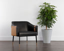Napa Black / Napa Cognac Lounge Chair Carter by Matho Sun, view 5