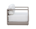 Greige Stinson White Armchair Tavira by Matho Sun, view 3