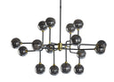 Large Smoke Grey Chandelier Deimos by Matho Sun, view 2