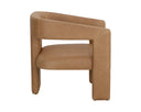Ludlow Sesame Leather Lounge Chair Cobourg by Matho Sun, view 3