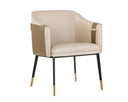Napa Beige / Napa Tan Dining Armchair Carter by Matho Sun