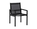 Black Dining Armchairs set of 2 Merano by Matho Sun