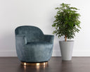 Nono Petrol Lounge Chair Casey Swivel by Matho Sun, view 5