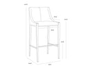 Monument Pebble Barstool Dionne by Matho Sun, view 6