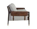 Brown Vault Fog / Bravo Cognac Sofa Mauti by Matho Sun, view 3