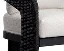 Black Louis Cream Dining Armchair Pylos by Matho Sun, view 6