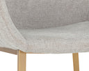 Belfast Heather Grey Dining Armchair Lucano by Matho Sun, view 6