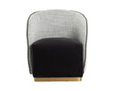 Abbington Black / Vera White Pepper Lounge Chair Fatina by Matho Sun, view 2