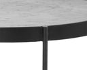 White Marble End Table Willem by Matho Sun, view 4