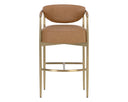 Milliken Cognac Barstool Heloise by Matho Sun, view 3