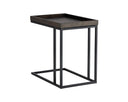 Black Charcoal Grey Table Arden C-Shaped Side by Matho Sun, view 3