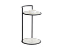 Black Marble Look End Table Parga by Matho Sun