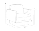 Meg Taupe Armchair Everton by Matho Sun, view 8