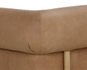 Rustic Oak Ludlow Sesame Leather Sofa Bromley by Matho Sun, view 6