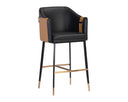 Napa Black / Napa Cognac Barstool Carter by Matho Sun