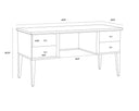 White Ceruse Oyster Shagreen Desk Pattinson by Matho Sun, view 8