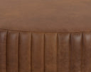 Lucia Tobacco Leather Ottoman Divano by Matho Sun, view 3