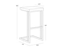 Black Bravo Cognac Barstools set of 2 Boone by Matho Sun, view 6
