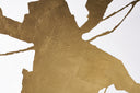40" X 60" Gold Floater Frame Abstract Fractured Fix by Matho Sun, view 2