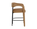 Ludlow Sesame Leather Counter Stool Mavia by Matho Sun, view 3