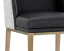 Antique Brass Cantina Black / Vera White Pepper Counter Stool Joplin by Matho Sun, view 5