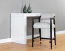 Saloon Light Grey Leather Counter Stool Keagan by Matho Sun, view 7