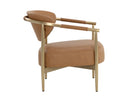 Milliken Cognac Lounge Chair Heloise by Matho Sun, view 3