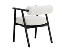 Black Copenhagen White Dining Armchair Sova by Matho Sun, view 4